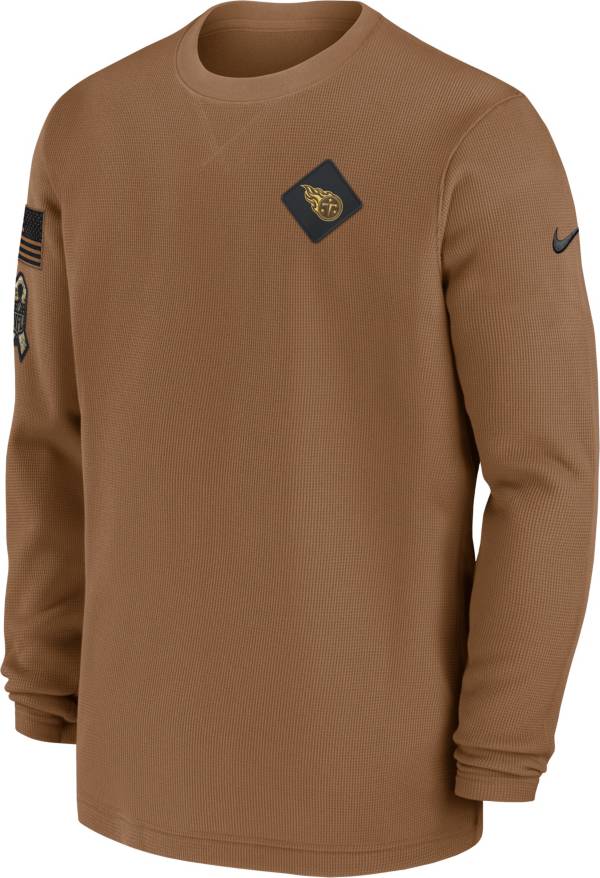Nike Men's Tennessee Titans 2023 Salute to Service Brown Long Sleeve Crew product image