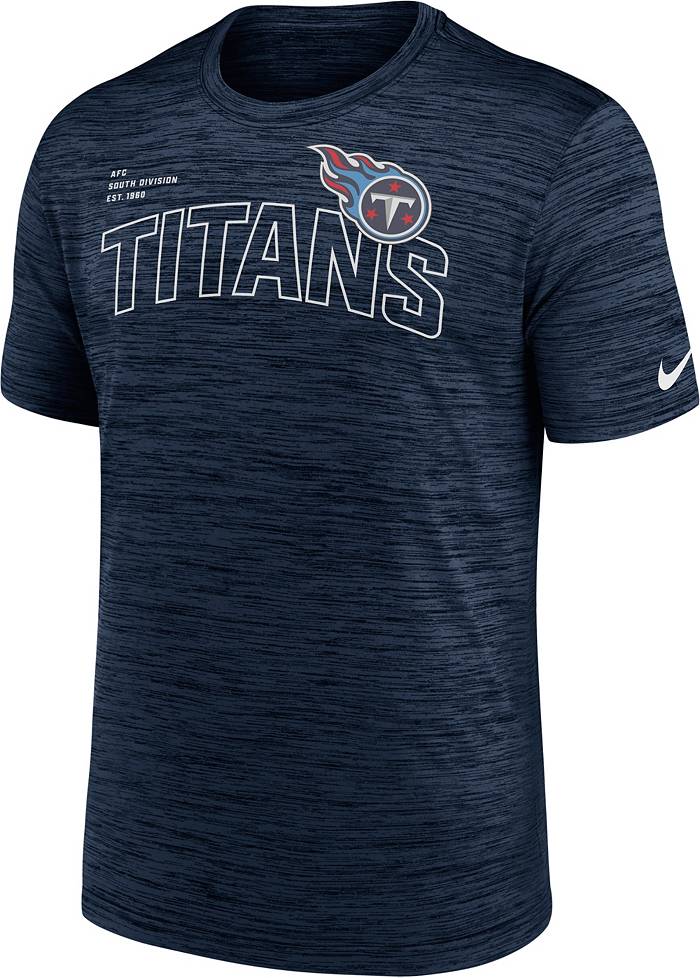 Nike Men's Tennessee Titans Velocity Arch Navy T-Shirt