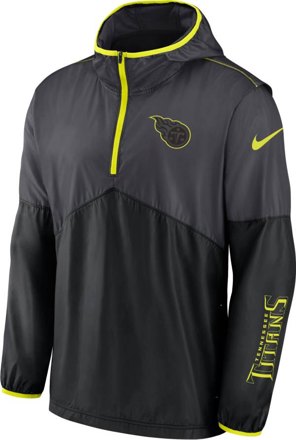 Nike Men's Tennessee Titans 2023 Volt Anthracite Half-Zip Jacket product image