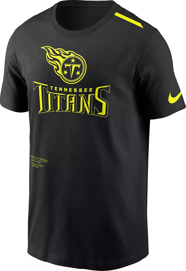 Nike Men's Tennessee Titans 2023 Volt Black T-Shirt