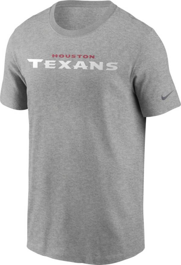 Nike Men's Houston Texans Team Name Heather Navy Tri-Blend T-Shirt