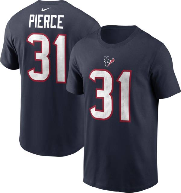 Men's Nike Dameon Pierce White Houston Texans Game Player Jersey