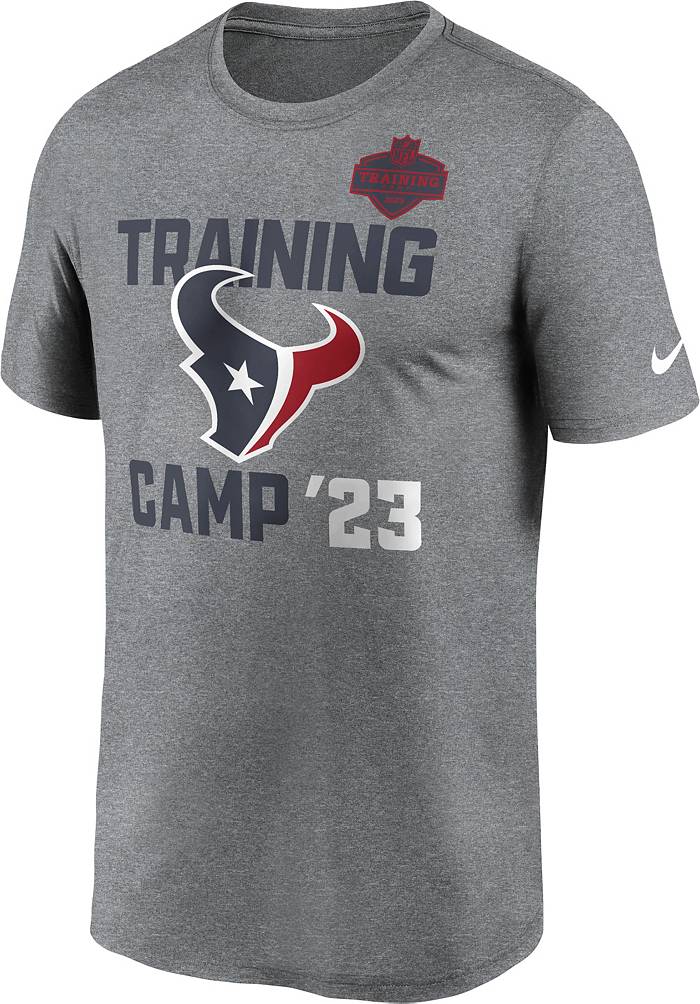 Nike Men's Houston Texans Training Camp 2023 Classic Dark Grey Heather  T-Shirt