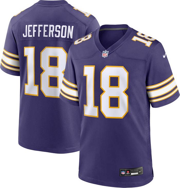 Nike Men's Minnesota Vikings Justin Jefferson #18 Alternate Purple