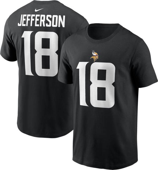 Nike Men's Minnesota Vikings Justin Jefferson #18 Atmosphere Game Jersey - Grey - M (Medium)