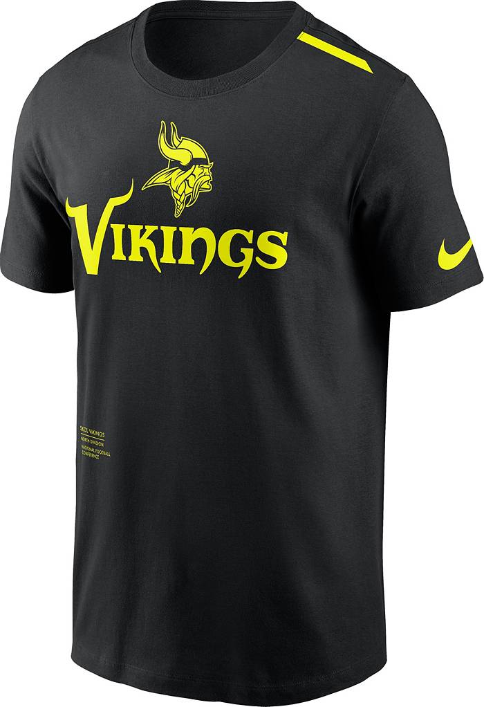Nike Men's Minnesota Vikings 2023 Volt Black T-Shirt