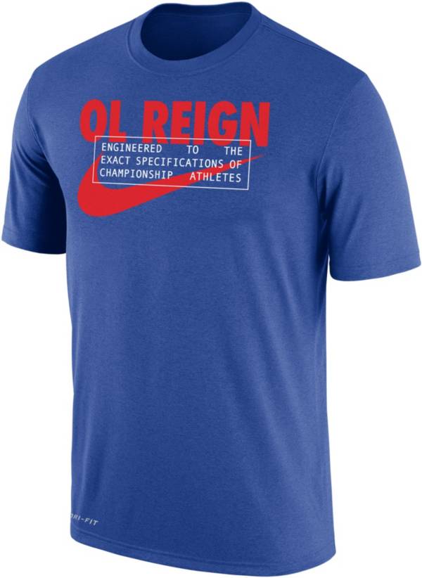 Nike OL Reign FC 2023 Wordmark Blue T-Shirt product image
