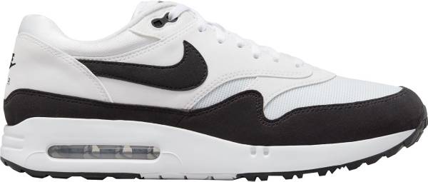 Nike Men's Air Max 1 G Spikeless Golf Shoes Size 8, White/Black