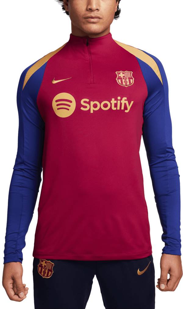 Red Nike FC Barcelona Strike Drill Top