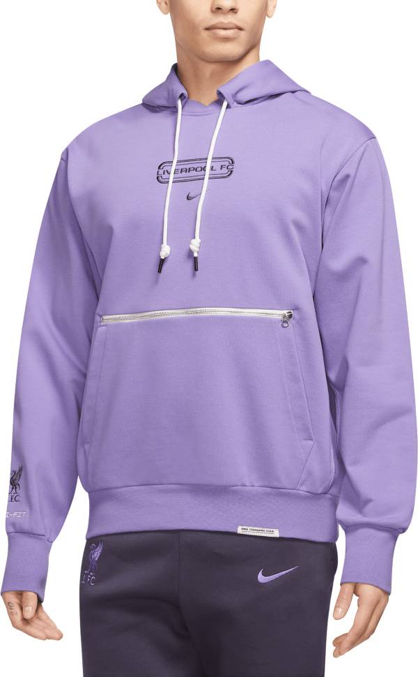 Nike Liverpool FC 2023 Logo Purple Pullover Hoodie | Dick's