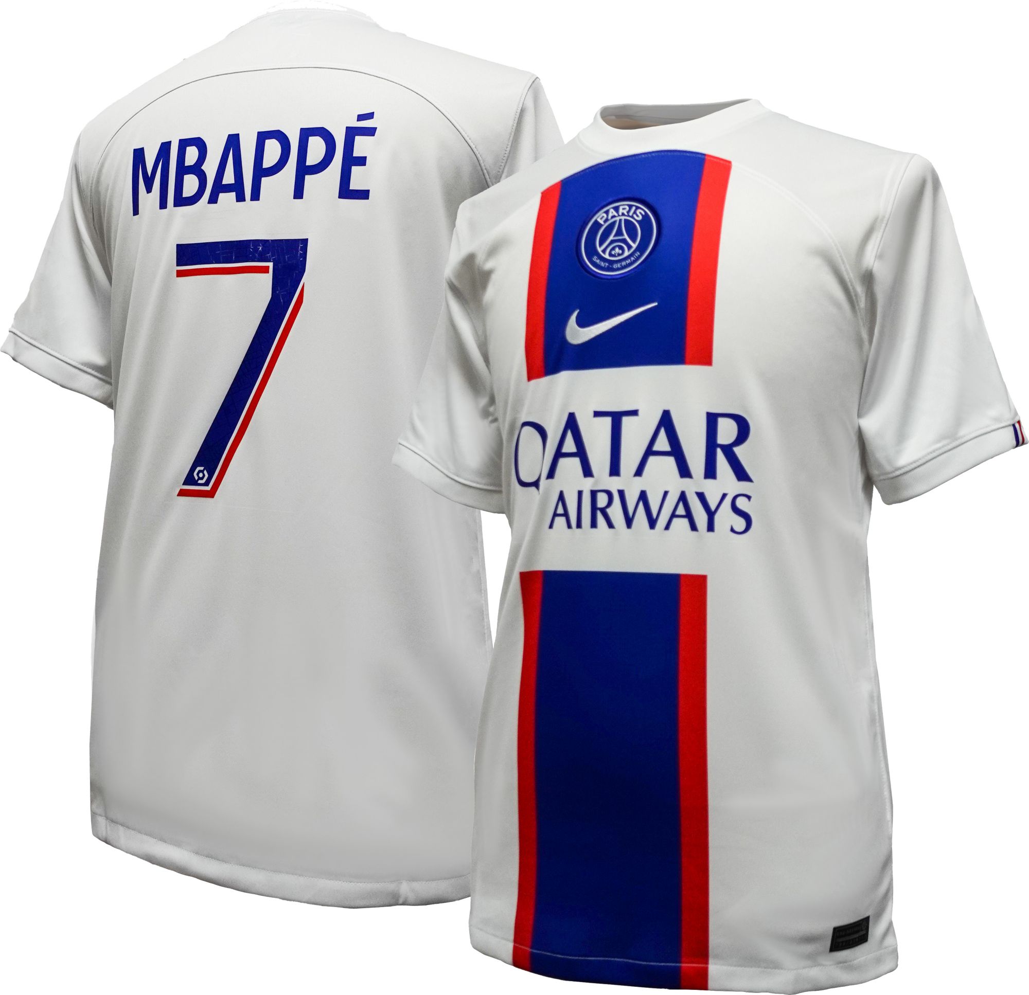 Nike Adult Paris Saint-Germain Kylian Mbappé #7 2022 Third Replica ...