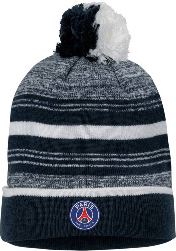 Nike Paris Saint Germain Stripe Navy Pom Knit Beanie Dick s