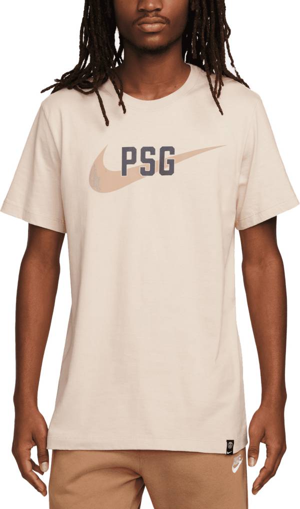 Nike Adult Saint-Germain Dick\'s Swoosh Goods T-Shirt Paris | 2023-2024 Tan Sporting