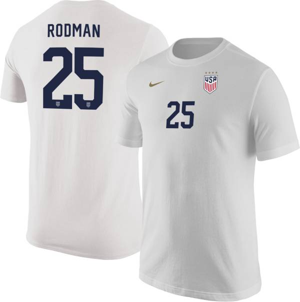 Nike USWNT 2023 Alex Morgan #13 Away T-Shirt, Men's, Small, Blue