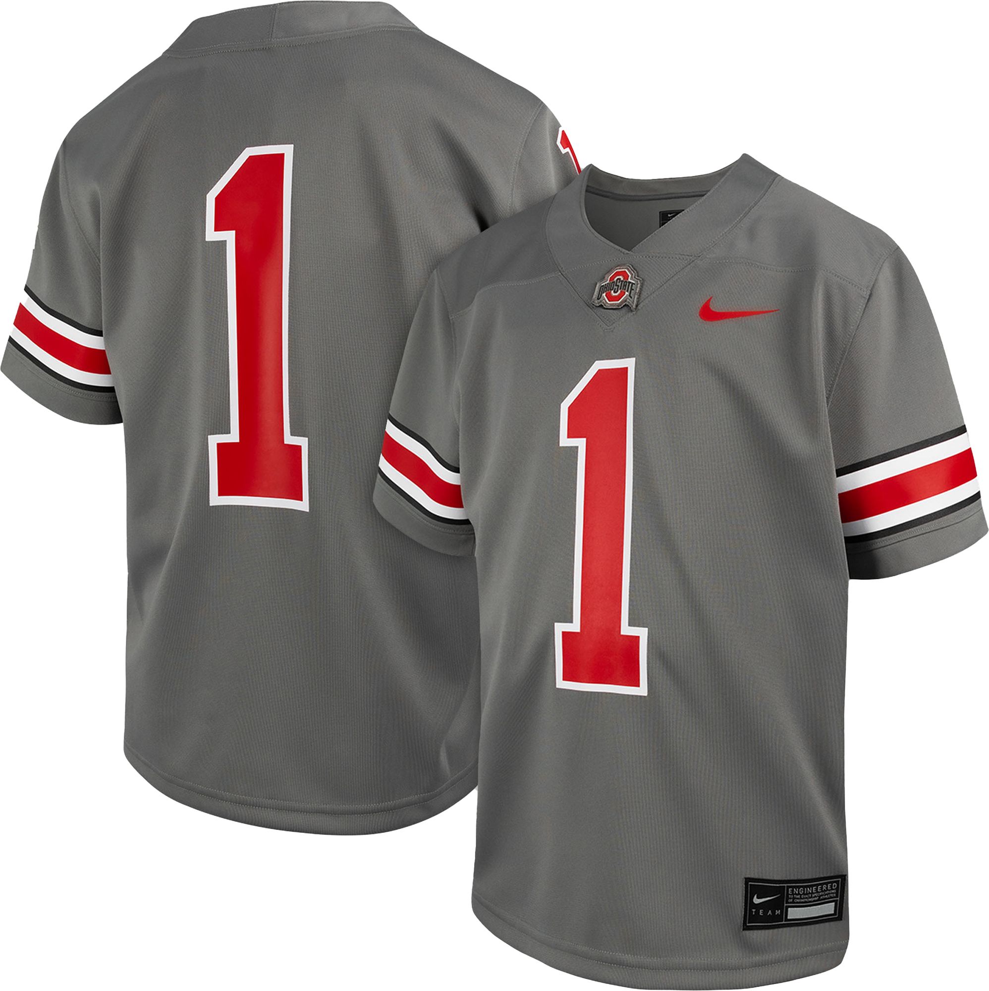 Nike Toddler Ohio State Buckeyes #1 Grey Replica Football Jersey product image