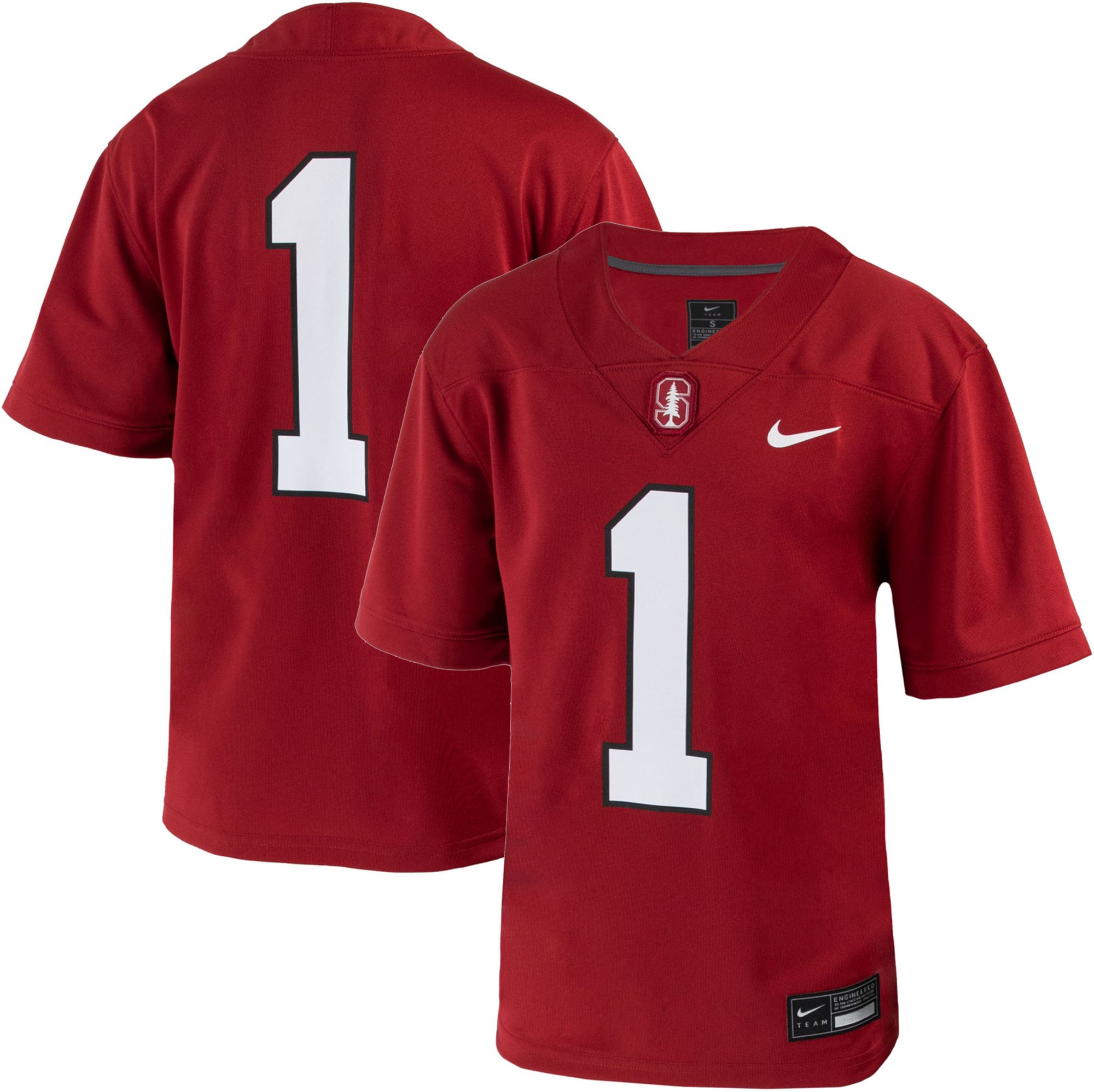 Nike Toddler Stanford Cardinal #1 Cardinal Replica Football Jersey product image