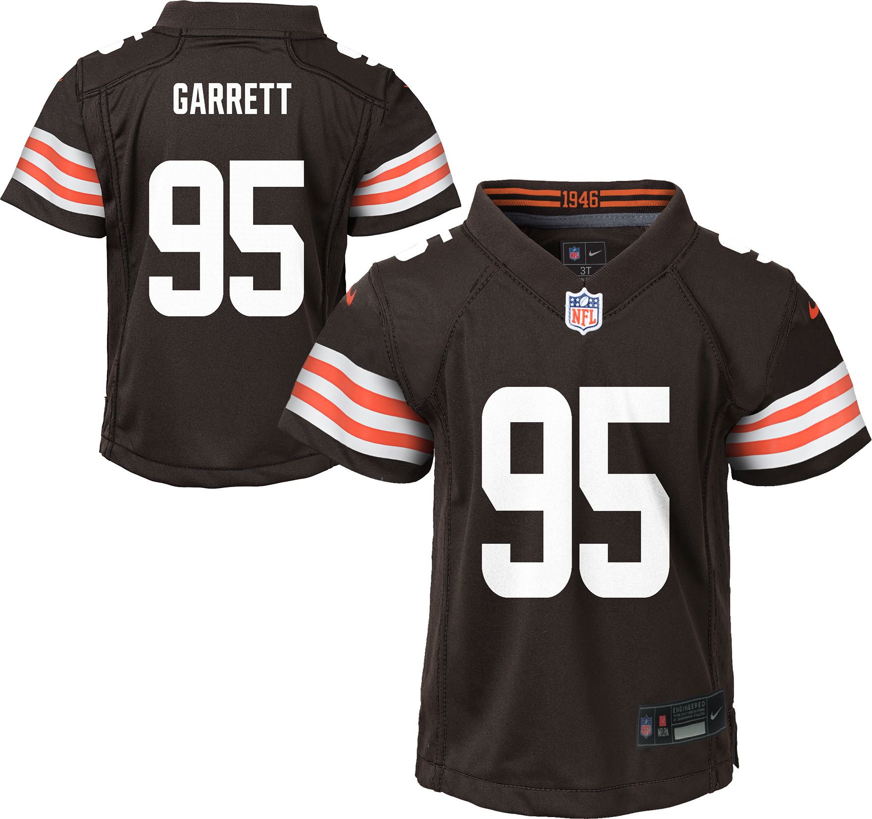 Nike Toddler Cleveland Browns Myles Garrett #95 Brown Game Jersey product image