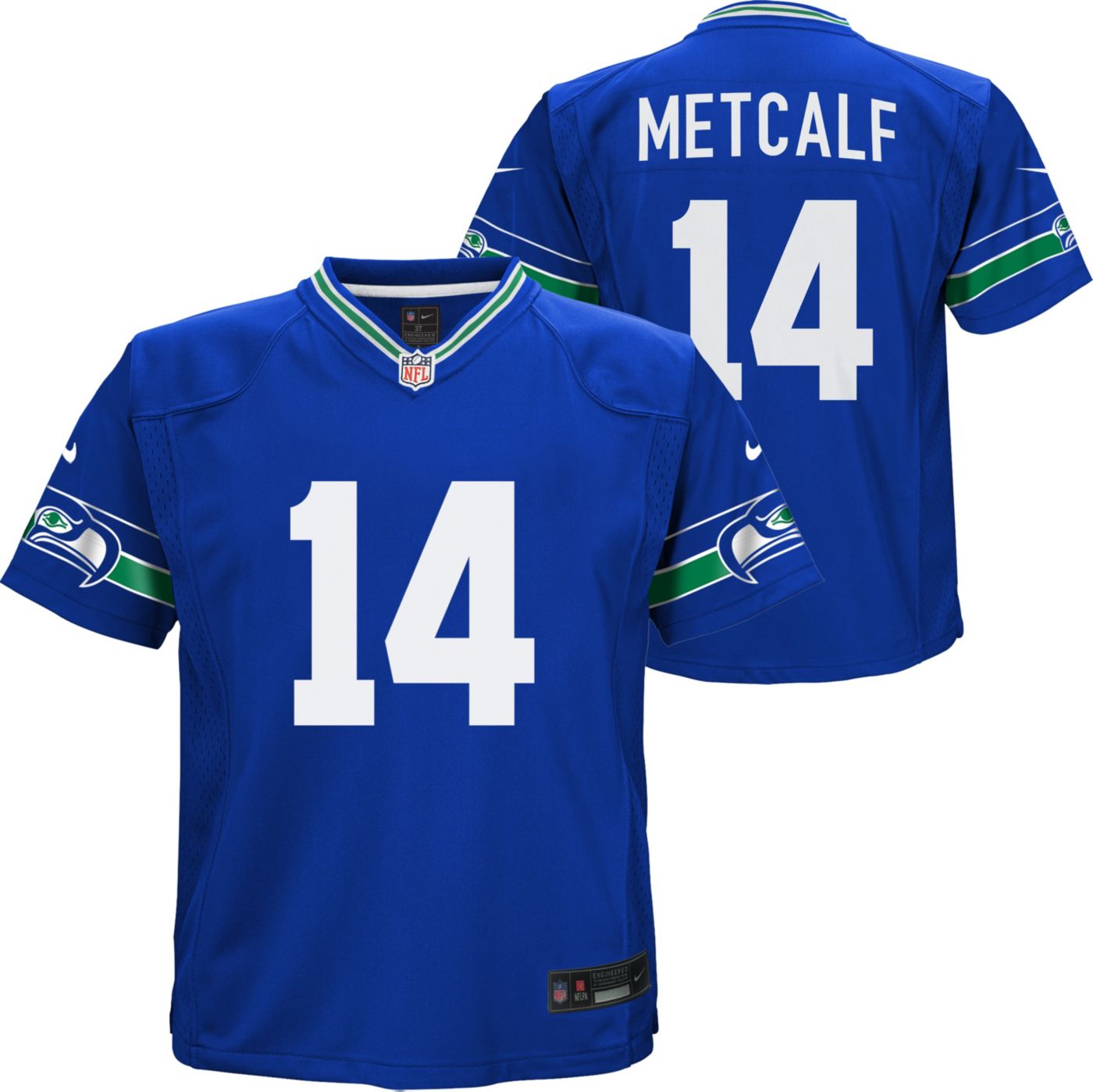 Nike Toddler Seattle Seahawks DK Metcalf 14 Alternate Royal Game Jersey Dick s Sporting Goods