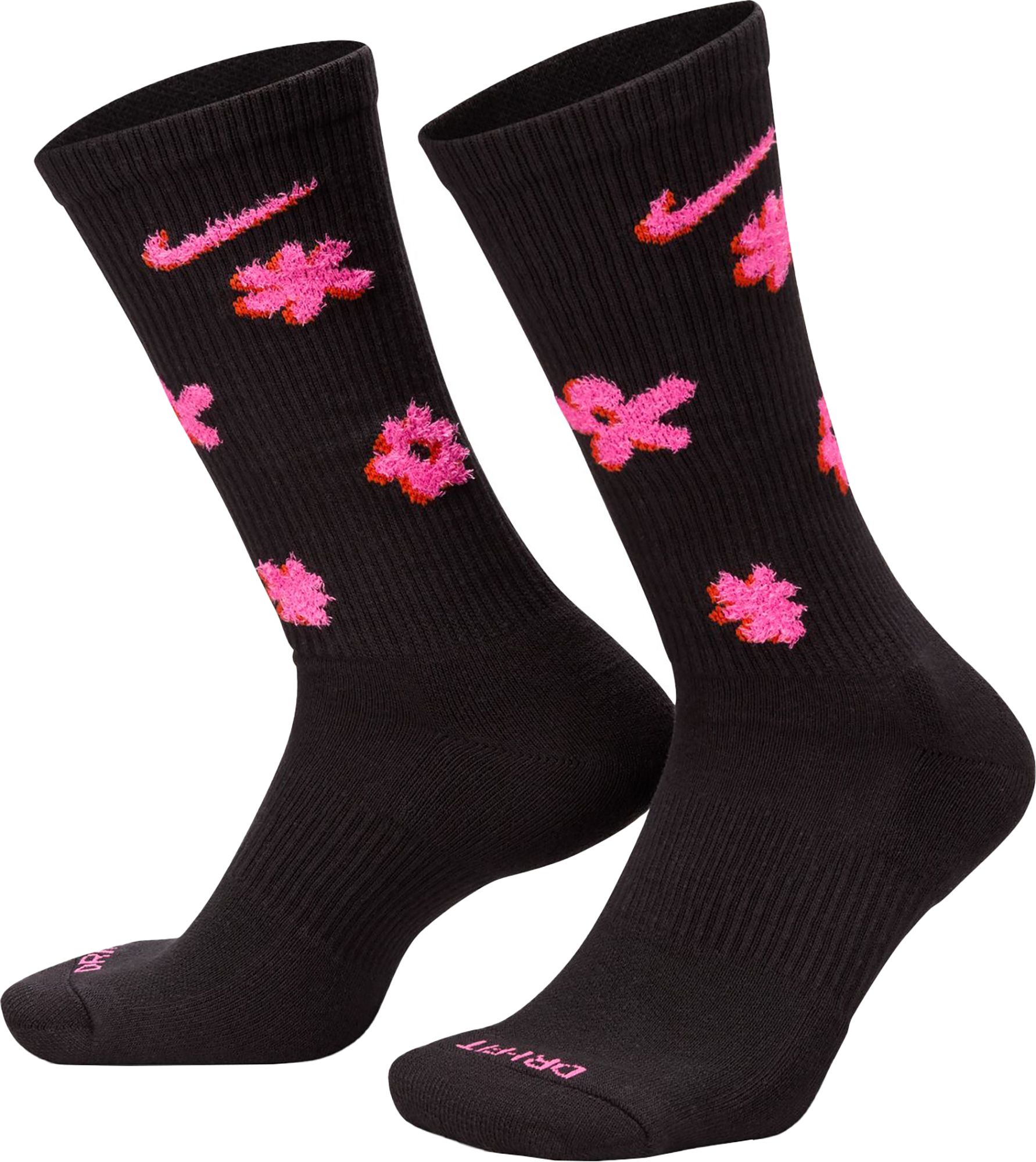 Nike Flower Power 2 Pack Crew Socks