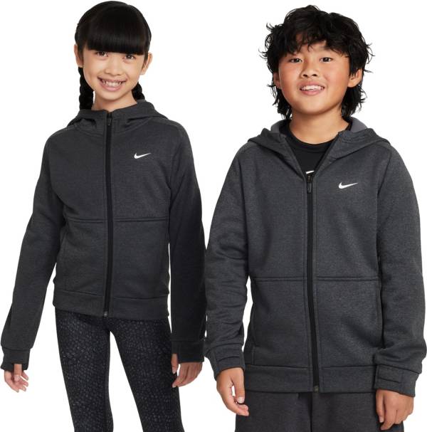 Black nike kids discount hoodie