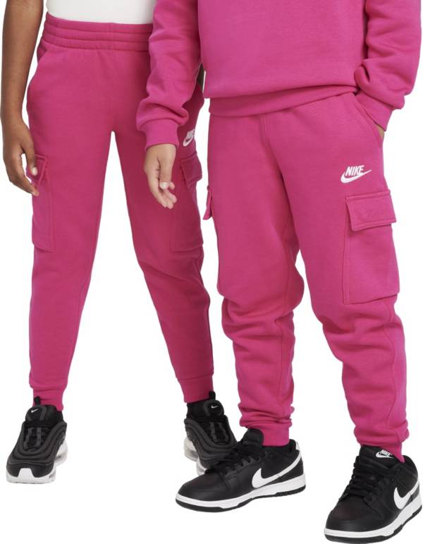 Jogger Pants Nike Sportswear Essential Fleece Cargo Pants Pink