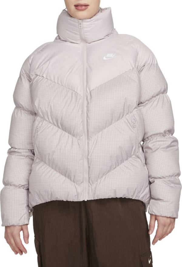 Nike puffer jacket women's on sale white