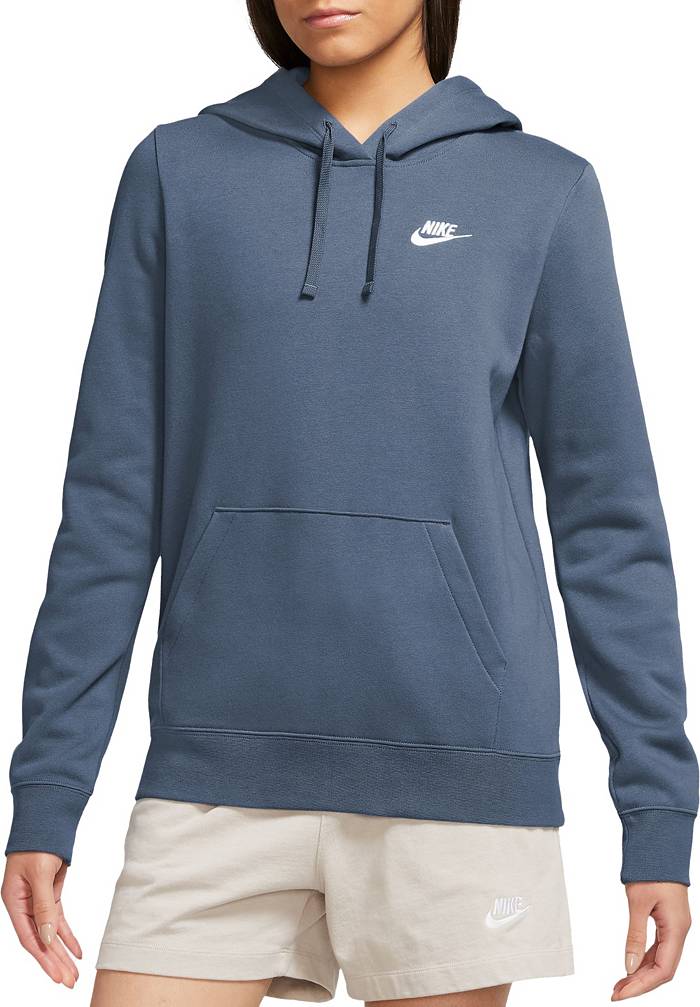 Nike Sportswear Women's Club Fleece Pullover Hoodie, Large, Diffused Blue