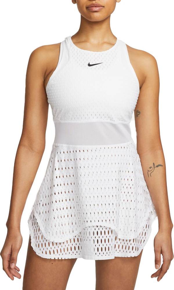 Mesh Insert Cutout Racerback - White