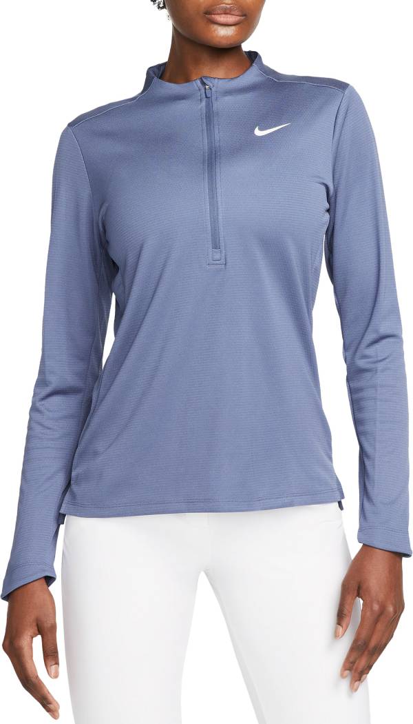 Nike women's dry clearance half zip golf shirt