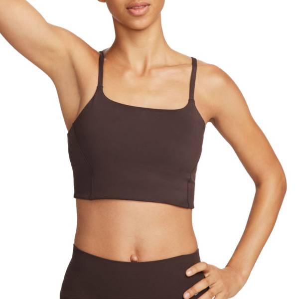 Brown Nike Alate Sports Bras.