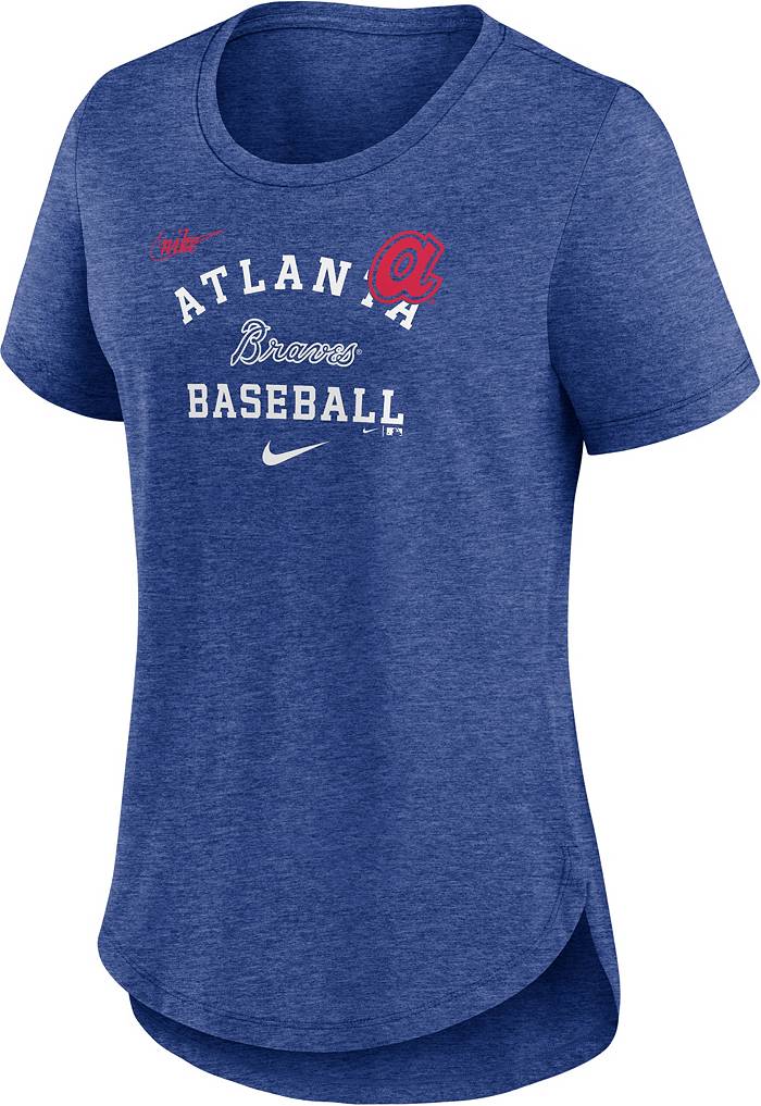 Nike Women's Atlanta Braves Blue Cooperstown Rewind T-Shirt