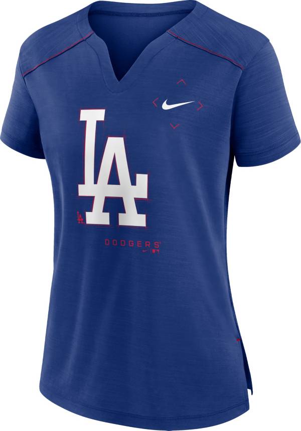Los Angeles Dodgers Women's T-Shirt 47 Brand Glitter Rush V-Neck