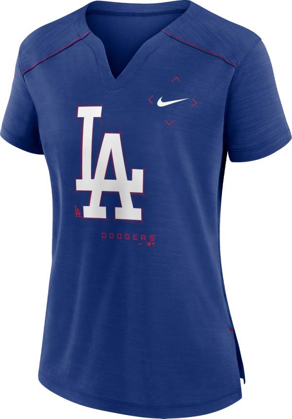 Nike Women's Los Angeles Dodgers Blue Pride V-Neck T-Shirt