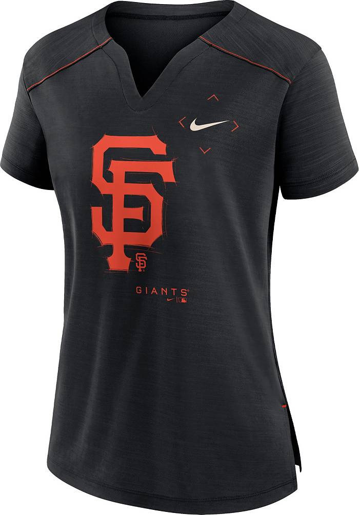 Nike Women's San Francisco Giants Black Pride V-Neck T-Shirt