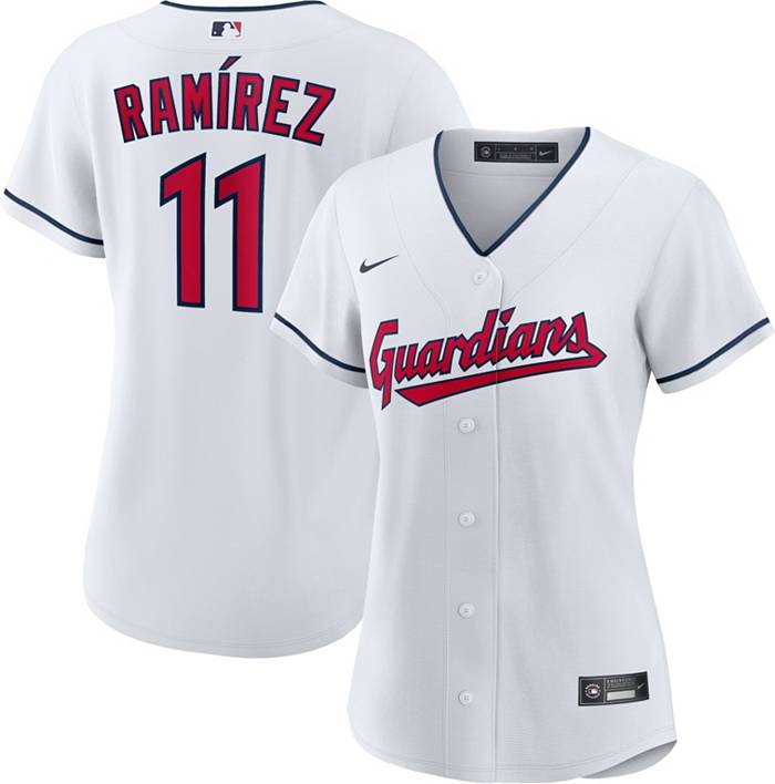Men's Cleveland Indians Nike White Alternate Authentic Team Jersey