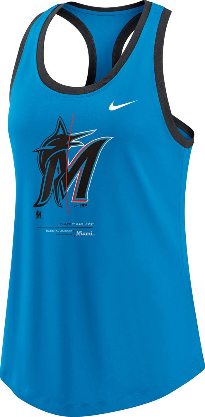 Nike Women's Miami Marlins Blue Team Tank Top
