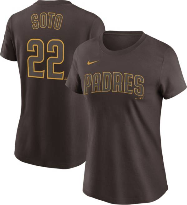 Nike Women's San Diego Padres Juan Soto #22 Brown T-Shirt product image