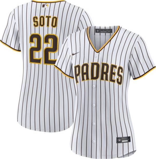 Men's Nike Juan Soto Brown San Diego Padres Name & Number T-Shirt