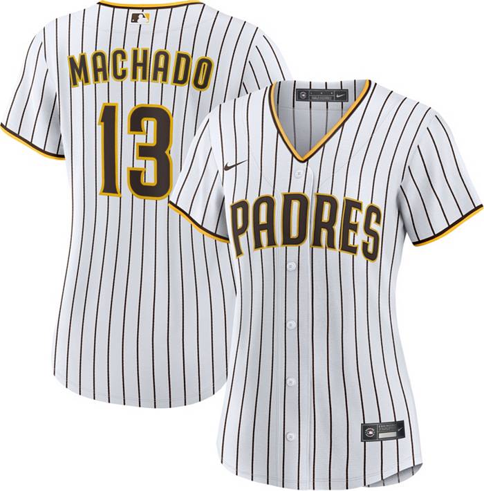 Nike Women's San Diego Padres Manny Machado #13 White Cool Base