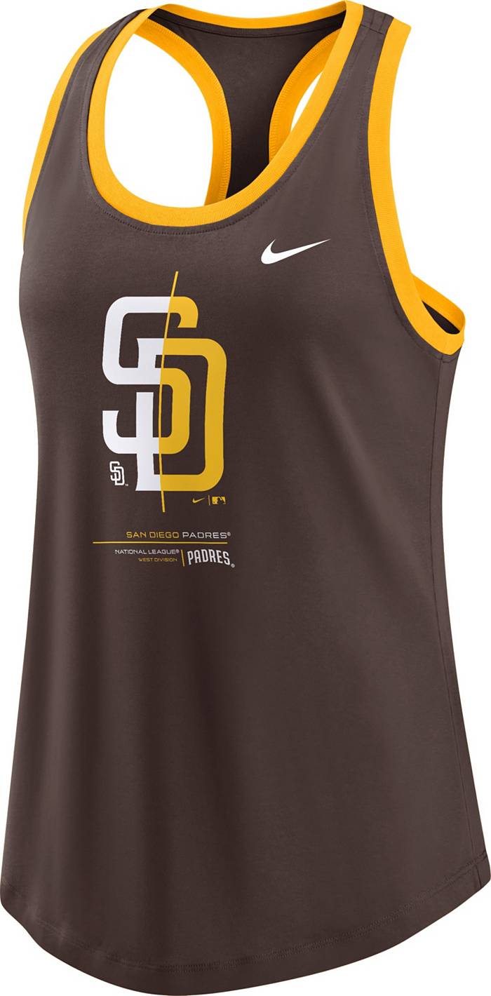 Nike Women's San Diego Padres Yellow Team Tank Top