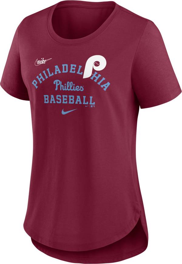 Nike Women's Philadelphia Phillies Maroon Cooperstown Rewind T-Shirt product image
