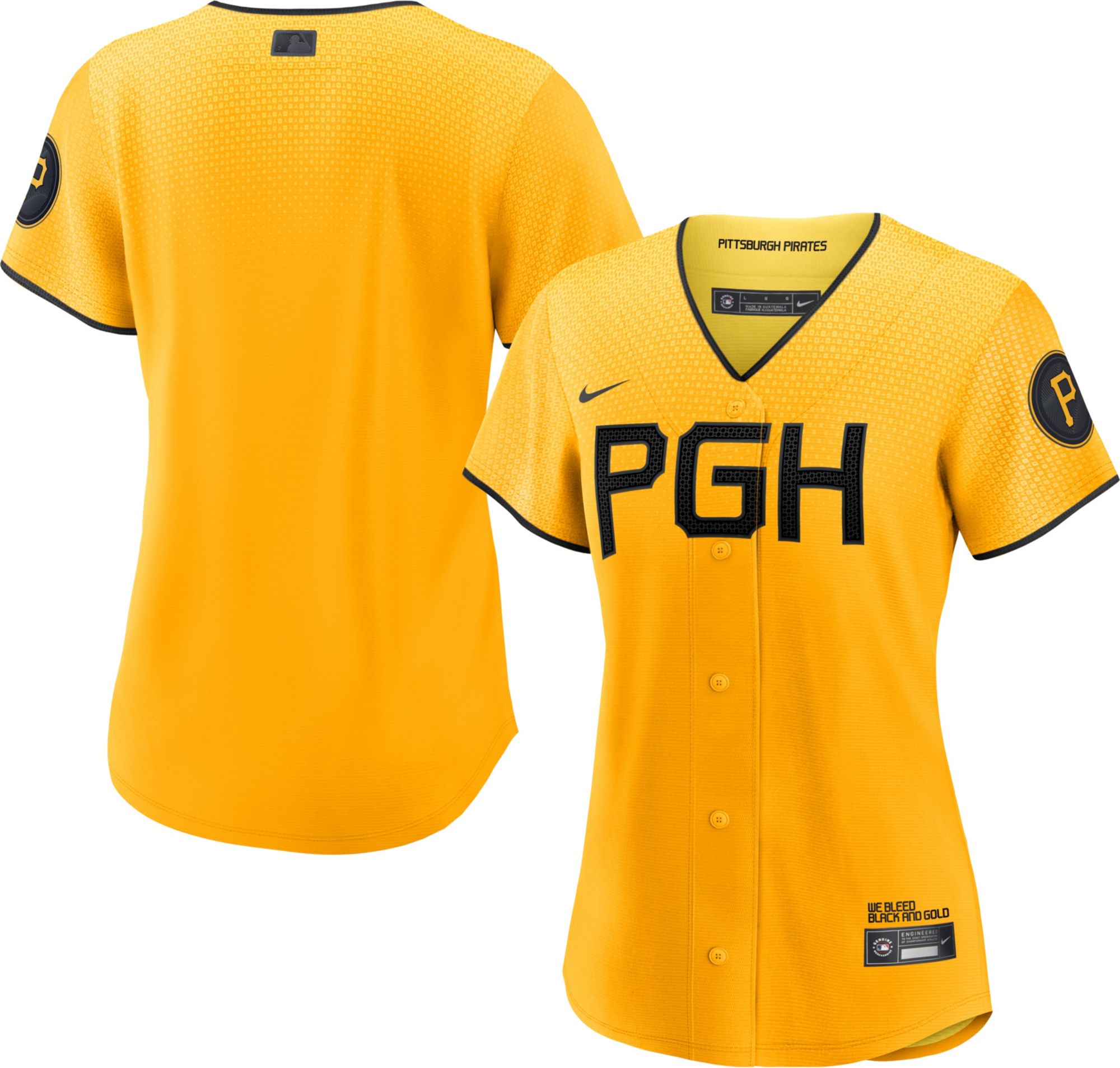 Nike Women's Pittsburgh Pirates 2023 City Connect Blank Cool Base Jersey