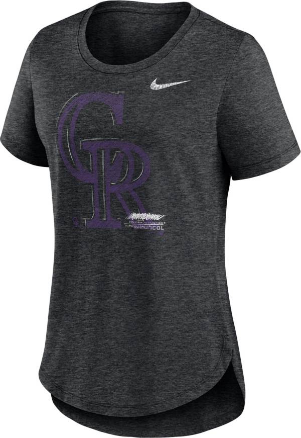Nike Women's Colorado Rockies Black Team T-Shirt
