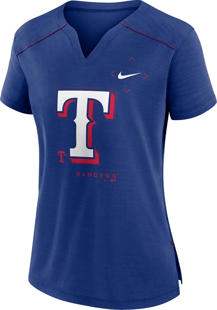 Texas Rangers Tshirt youth L women's small Nike Tee Dri-Fit