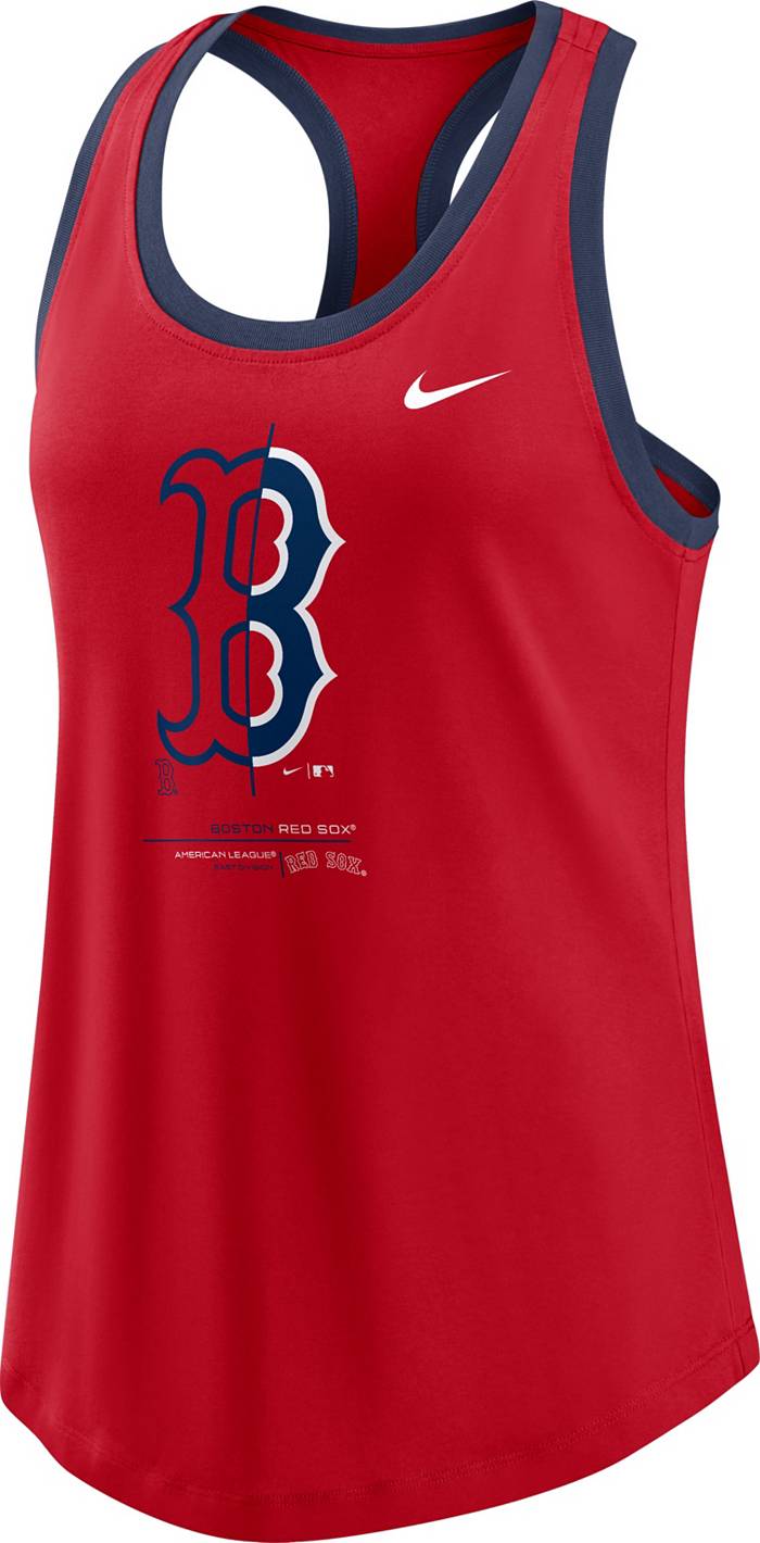 Boston Red Sox Nike Athletic Sleeveless Hooded T-Shirt - Red