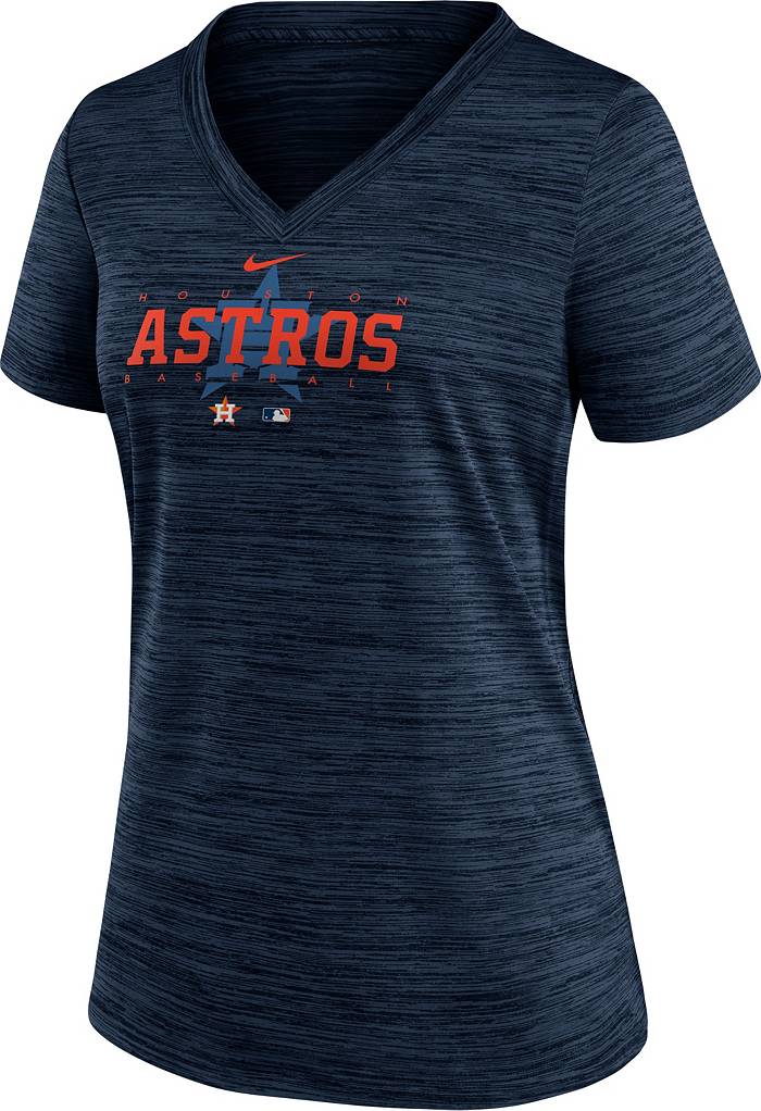 Houston Astros Nike Rewind 3/4-Sleeve T-Shirt - White/Navy