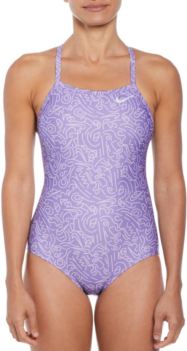 Nike Women's Multi Print Racerback Swimsuit Dick's Sporting