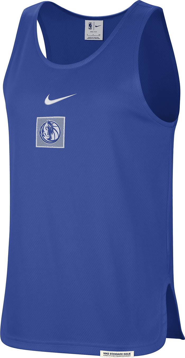 Nike Men's 2022-23 City Edition Dallas Mavericks Luka Doncic #77 Blue  Cotton T-Shirt