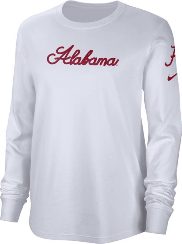 Colosseum Women's Alabama Crimson Tide White Cropped Jersey