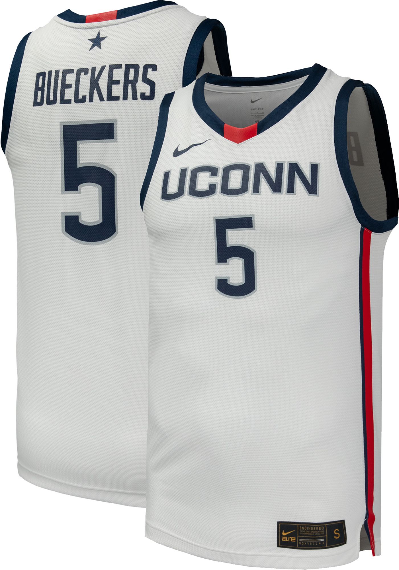 Nike Women's UConn Huskies #5 White Paige Bueckers Replica Basketball Jersey product image